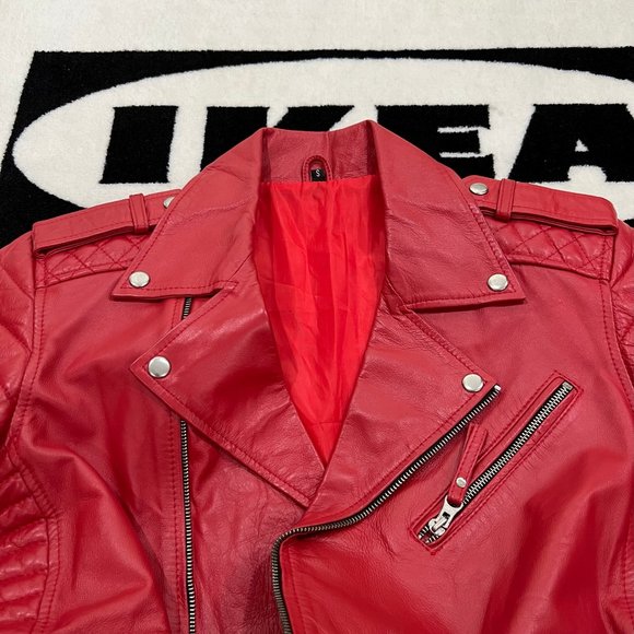 Mr.Bern LA Buttersoft Lambskin Moto Leather Biker Jacket With Silver Hardware - Picture 10 of 15